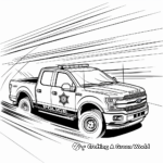 Fast Response Police Pickup Truck Coloring Pages 3
