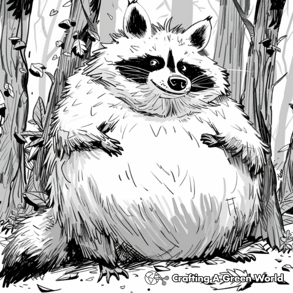 Raccoon Coloring Pages - Free & Printable!