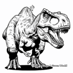 Feeding Time T-Rex Coloring Pages 3