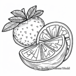 Felt Fruit Coloring Pages: Deliciously Fun 1