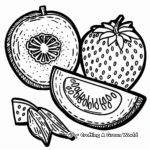 Felt Fruit Coloring Pages: Deliciously Fun 3