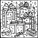 Festive Birthday Ribbon Coloring Pages 3