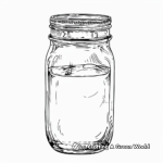 Festive Mason Jar Coloring Pages for Halloween 2