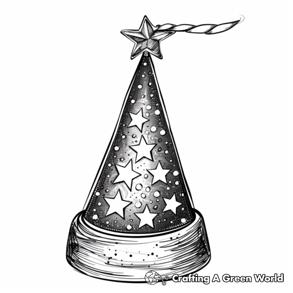Party Hat Coloring Pages - Free &amp; Printable!