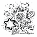 Fidget Spinner Shapes: Star, Heart, and More Coloring Pages 1