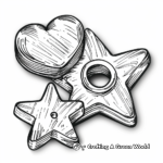 Fidget Spinner Shapes: Star, Heart, and More Coloring Pages 3