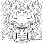 Fiery Anger Feeling Coloring Pages 1