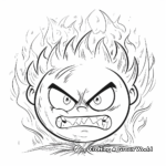 Fiery Anger Feeling Coloring Pages 3