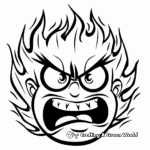 Fiery Anger Feeling Coloring Pages 4
