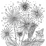 Fiesta Fireworks Celebration Coloring Pages 3