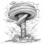 Fire Whirl Tornado Coloring Pages 3