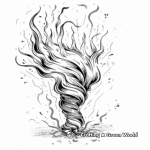 Fire Whirl Tornado Coloring Pages 4