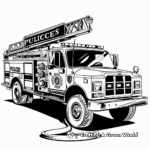 Firetruck-Police Hybrid Coloring Pages 1