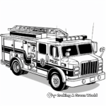 Firetruck-Police Hybrid Coloring Pages 3