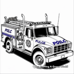 Firetruck-Police Hybrid Coloring Pages 4