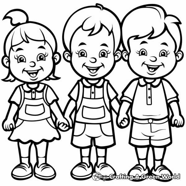 First Day Of Kindergarten Coloring Pages - Free & Printable!