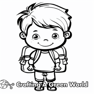 First Day Of Kindergarten Coloring Pages - Free &amp; Printable!