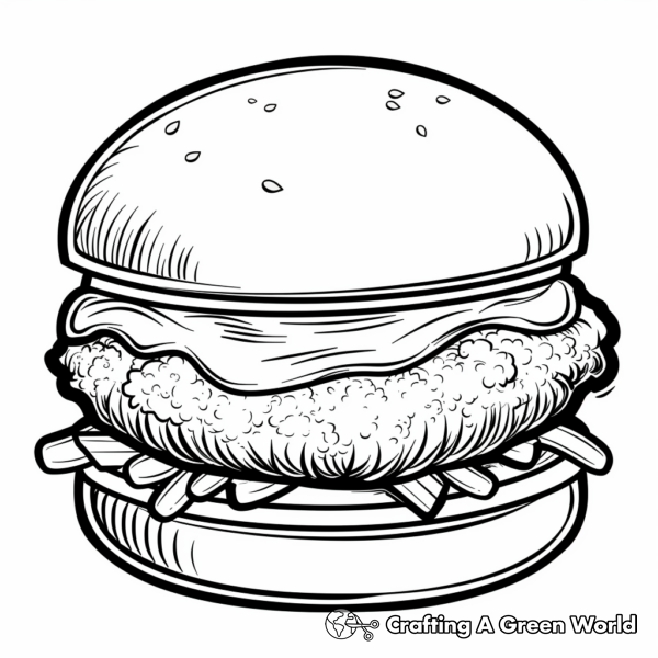 Burger Coloring Pages - Free &amp; Printable!