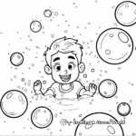 Floating Soap Bubbles Coloring Pages 3