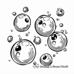 Floating Soap Bubbles Coloring Pages 4