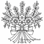 Floral Bow-Knot Coloring Pages 3
