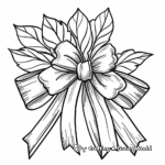 Floral Bow-Knot Coloring Pages 4
