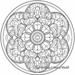 Floral Mandala Coloring Pages for Kids 1
