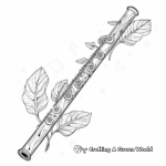 Flute Fantasy Coloring Pages 1
