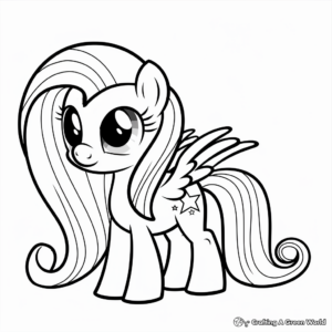 Fluttershy Coloring Pages - Free & Printable!