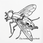 Fly Anatomy: Detailed Insect Body Parts Coloring Pages 3