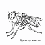 Fly Anatomy: Detailed Insect Body Parts Coloring Pages 4