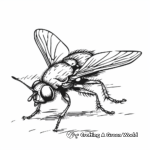 Fly in the Wild: Nature Scene Coloring Pages 2