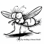 Fly in the Wild: Nature Scene Coloring Pages 4