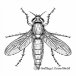 Fly Species Coloring Pages: Different Types of Flies 4