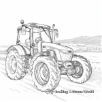 Ford Tractor for Countryside Coloring Pages 1