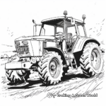 Ford Tractor for Countryside Coloring Pages 2