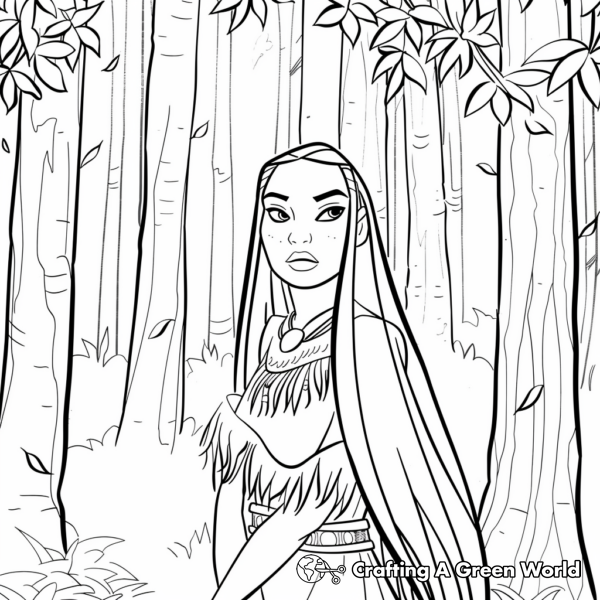 Pocahontas Coloring Pages - Free &amp; Printable!