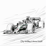 Formula 1 Mercedes-AMG Petronas Coloring Sheets 1