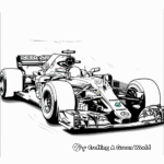 Formula 1 Mercedes-AMG Petronas Coloring Sheets 2