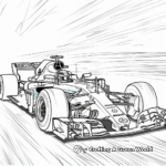 Formula 1 Mercedes-AMG Petronas Coloring Sheets 4