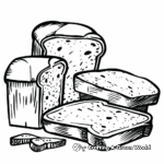 Freshly Baked Bread Coloring Pages 1