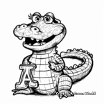 Friendly Alligator Coloring Pages for Kids 4