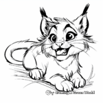 Friendly Caracal Coloring Pages for Kids 4