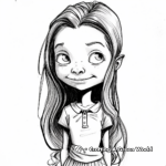 Friendly Companion Coloring Pages: Amy Pond 1