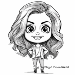 Friendly Companion Coloring Pages: Amy Pond 4