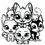 Friendly Faces: Littlest Pet Shop Friendship Coloring Pages 1