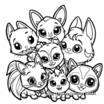 Friendly Faces: Littlest Pet Shop Friendship Coloring Pages 2