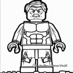 Friendly Lego Hulk Coloring Pages for Kids 2