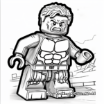 Friendly Lego Hulk Coloring Pages for Kids 3