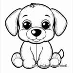 Friendly Toy Stuffed Dogs Coloring Pages 1